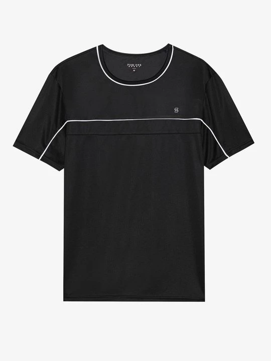 Foto van product T-shirt basic Pier One Sport By Zalando zwart