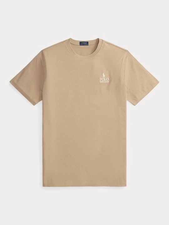 Foto van product T-shirt basic Polo Ralph Lauren beżowy