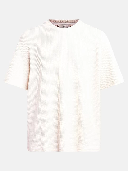 Foto van product T-shirt basic Redefined Rebel crème