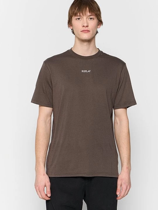 Foto van product T-shirt basic Replay bruin