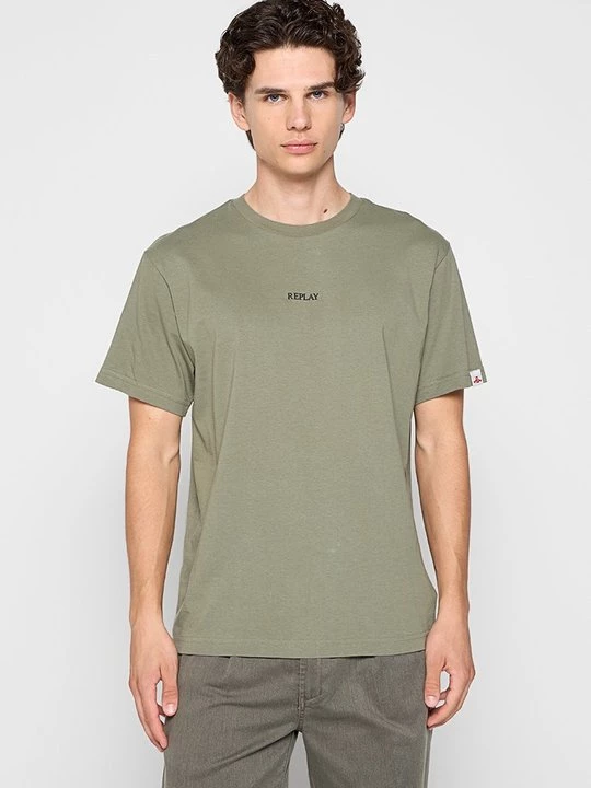 Foto van product T-shirt basic Replay kaki