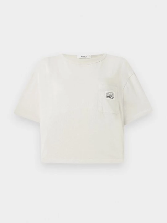 Foto van product T-shirt basic Replay lichtbruin
