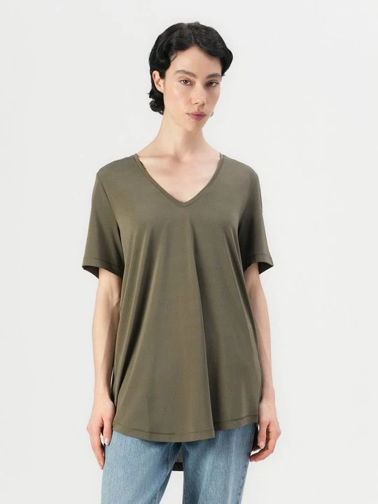 Foto van product T-shirt basic RIANI olijfgroen