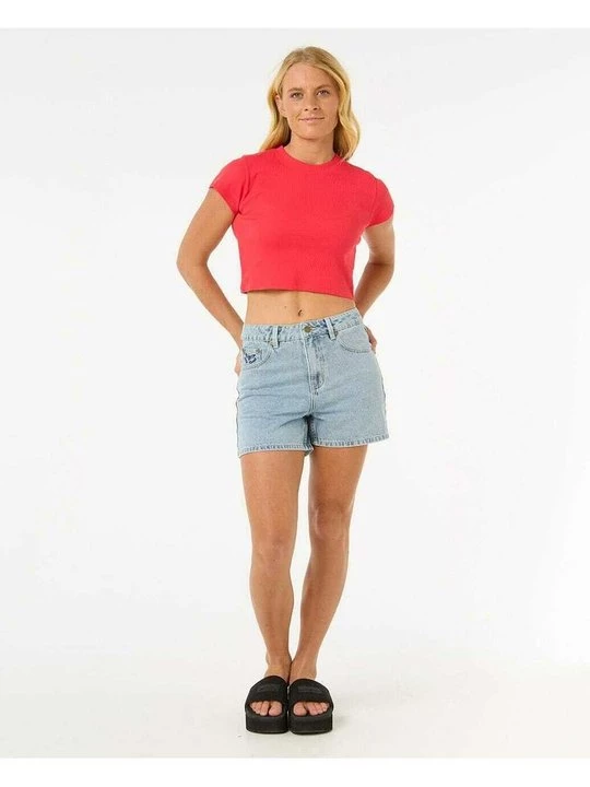 Foto van product T-shirt basic Rip Curl rood