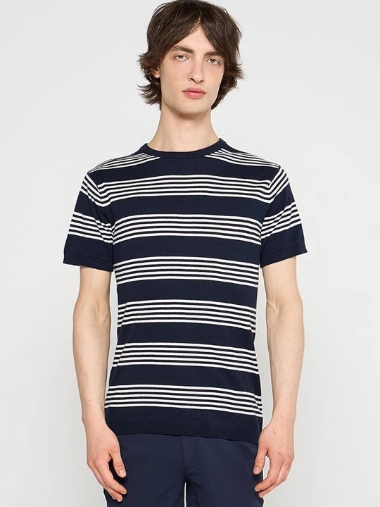 Foto van product T-shirt basic Rivieras donkerblauw