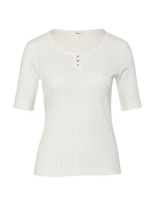 Foto van product T-shirt basic s.Oliver crème