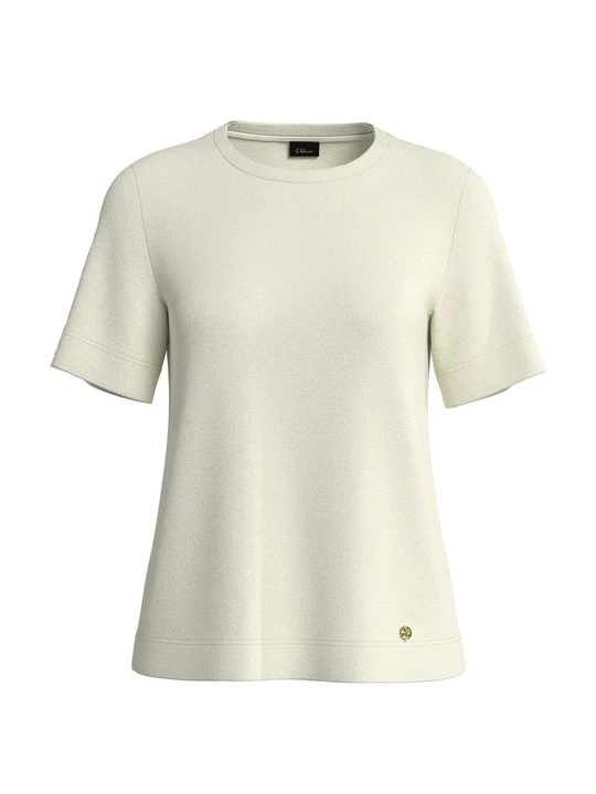 Foto van product T-shirt basic s.Oliver crème