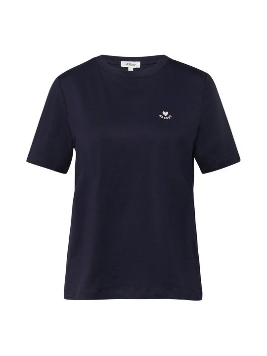 Foto van product T-shirt basic s.Oliver donkerblauw