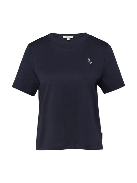 Foto van product T-shirt basic s.Oliver donkerblauw