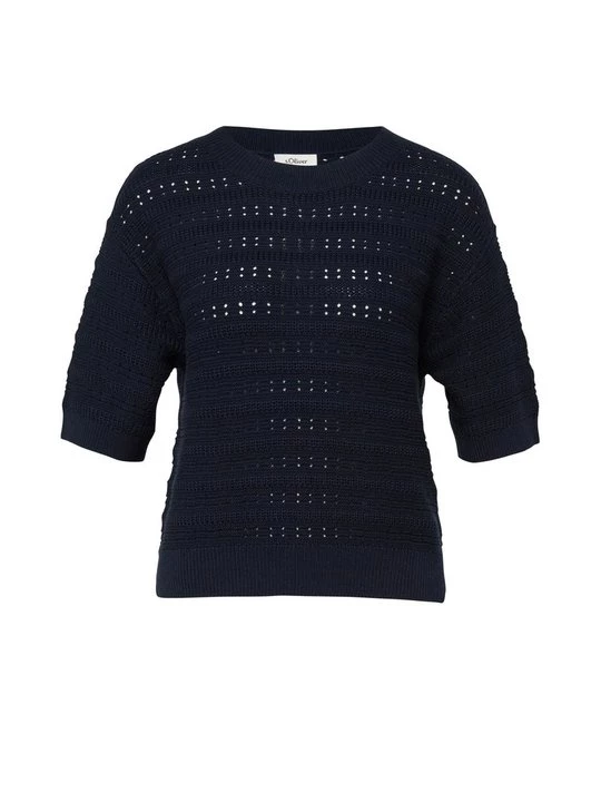 Foto van product T-shirt basic s.Oliver donkerblauw