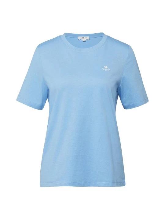Foto van product T-shirt basic s.Oliver lichtblauw