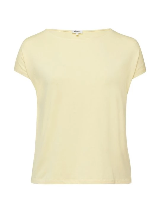 Foto van product T-shirt basic s.Oliver lichtgeel