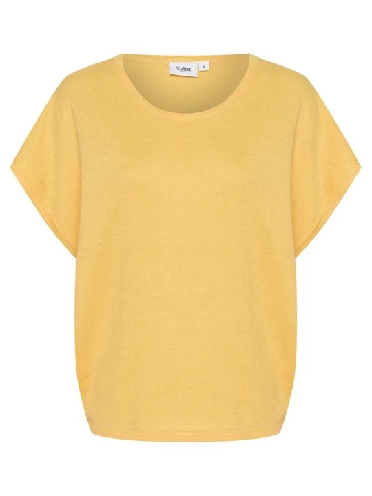 Foto van product T-shirt basic Saint Tropez geel