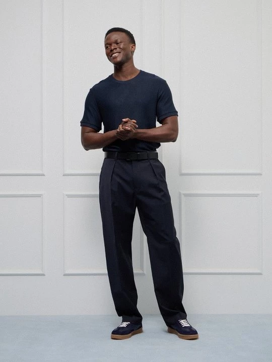 Foto van product T-shirt basic Sandro blauw