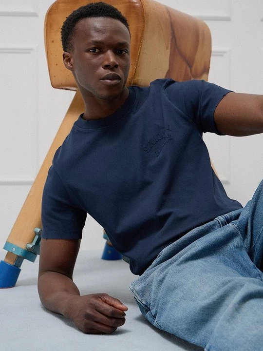 Foto van product T-shirt basic Sandro blauw