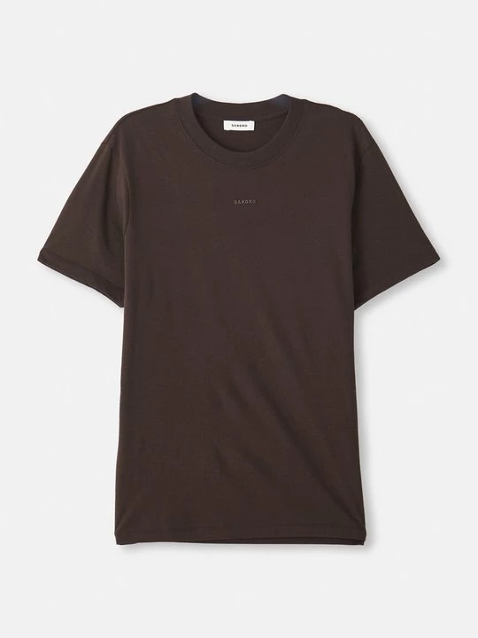 Foto van product T-shirt basic Sandro bruin