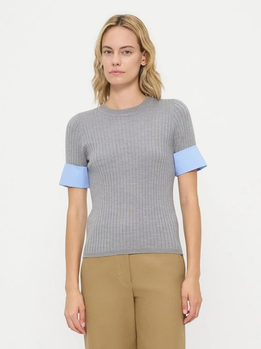 Foto van product T-shirt basic Sandro grijs