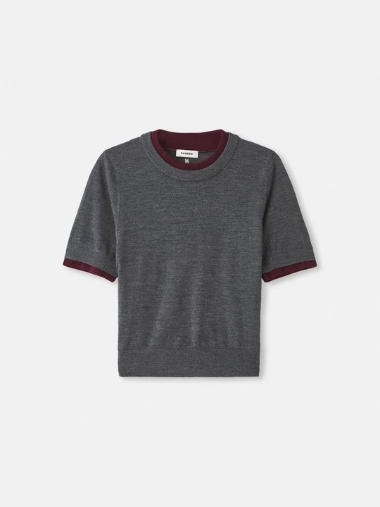 Foto van product T-shirt basic Sandro grijs