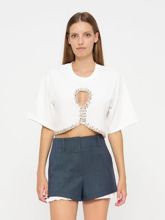 Foto van product T-shirt basic Sandro wit