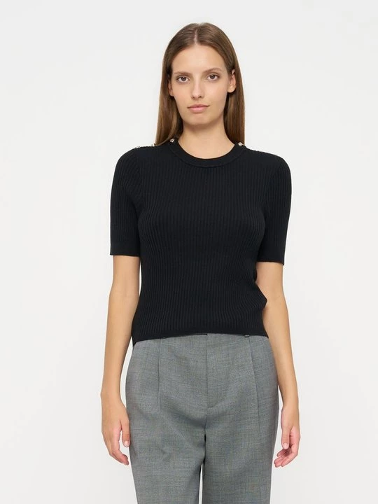 Foto van product T-shirt basic Sandro zwart