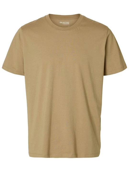 Foto van product T-shirt basic Selected beżowy
