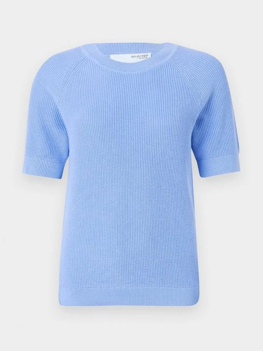 Foto van product T-shirt basic Selected blauw