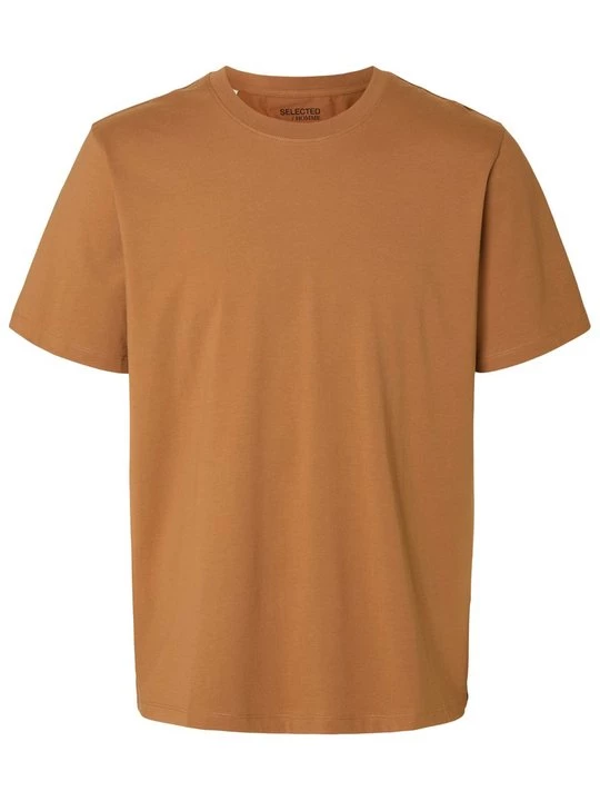 Foto van product T-shirt basic Selected bruin