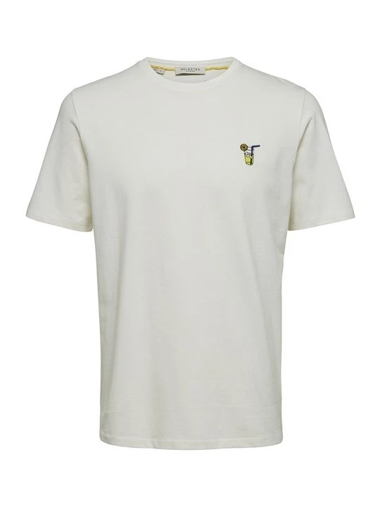 Foto van product T-shirt basic Selected crème
