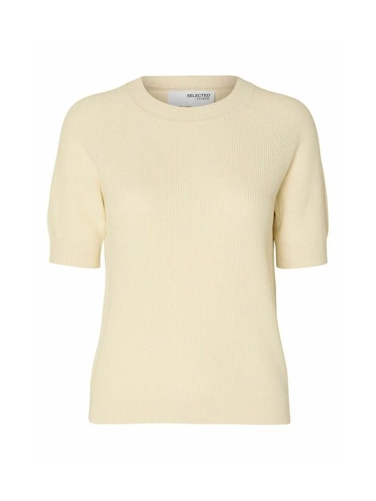 Foto van product T-shirt basic Selected crème