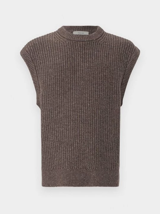 Foto van product T-shirt basic Selected donkerbruin