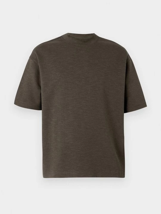 Foto van product T-shirt basic Selected donkergroen