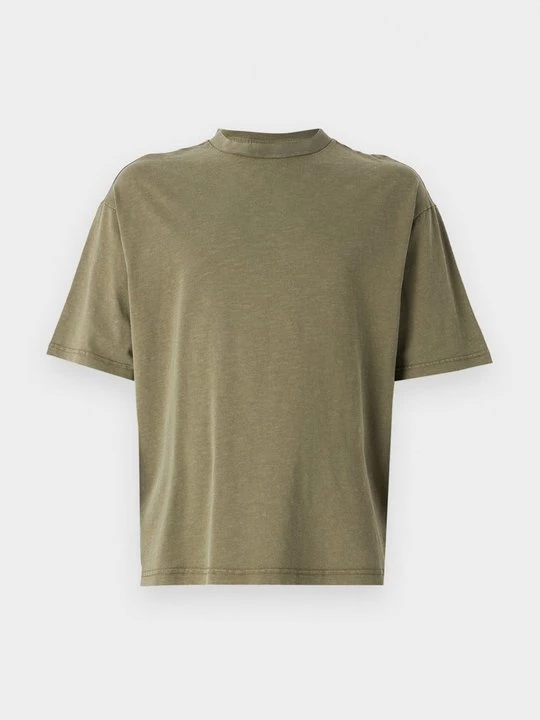 Foto van product T-shirt basic Selected donkergroen