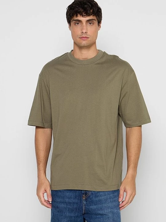 Foto van product T-shirt basic Selected groen