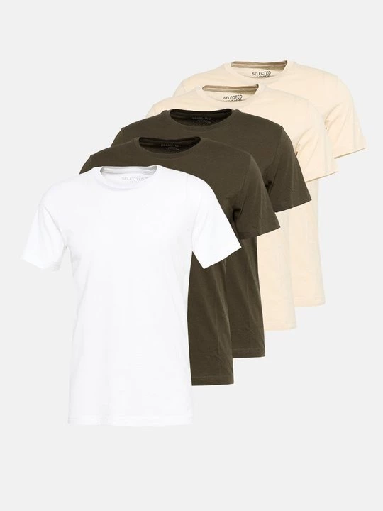 Foto van product T-shirt basic Selected groen