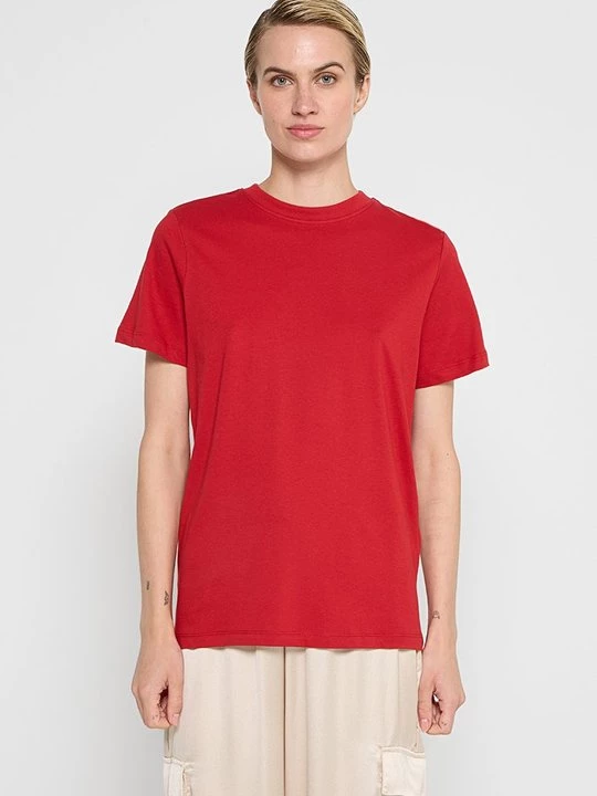 Foto van product T-shirt basic Selected rood