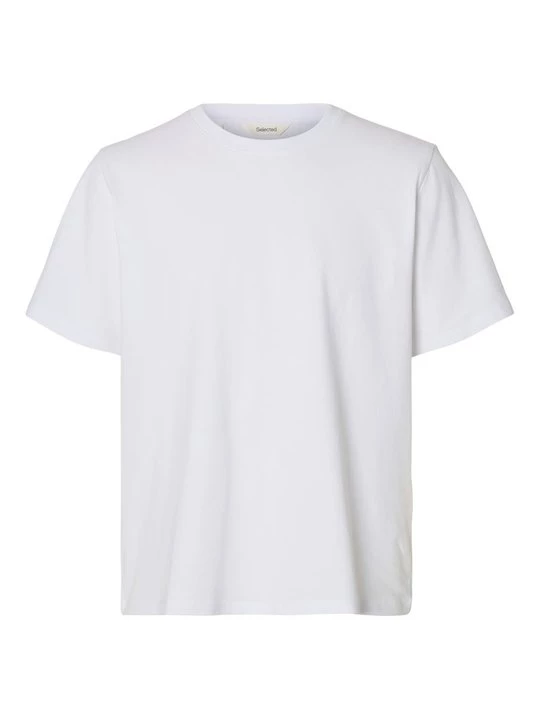 Foto van product T-shirt basic Selected wit