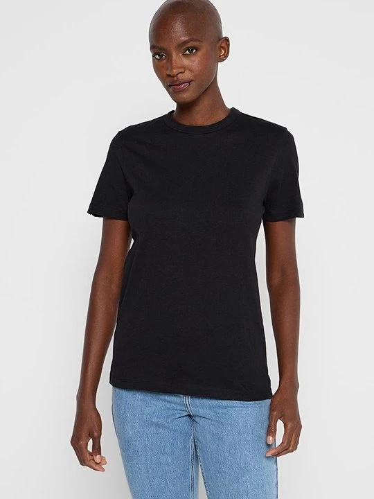Foto van product T-shirt basic Selected zwart