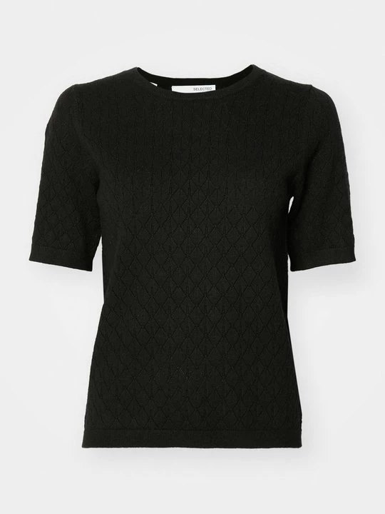 Foto van product T-shirt basic Selected zwart