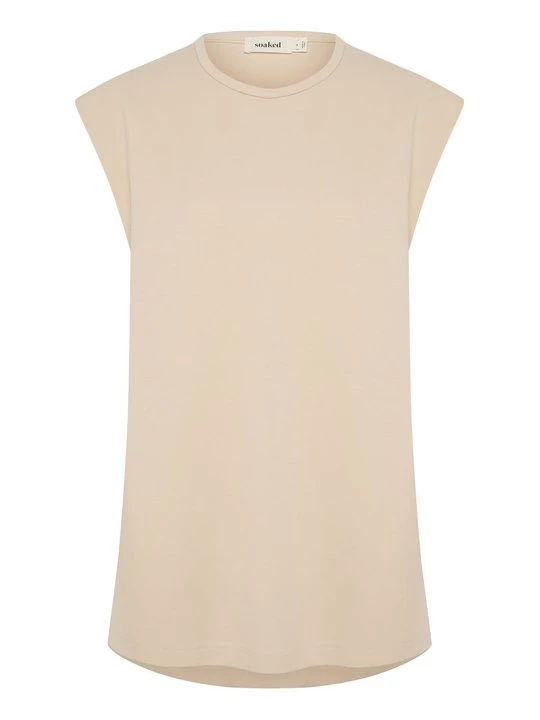 Foto van product T-shirt basic Soaked in Luxury beżowy