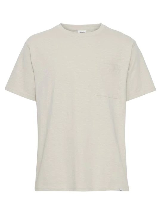 Foto van product T-shirt basic !solid beige mêleerd