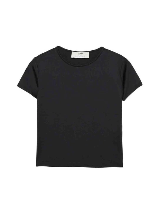 Foto van product T-shirt basic Stradivarius zwart