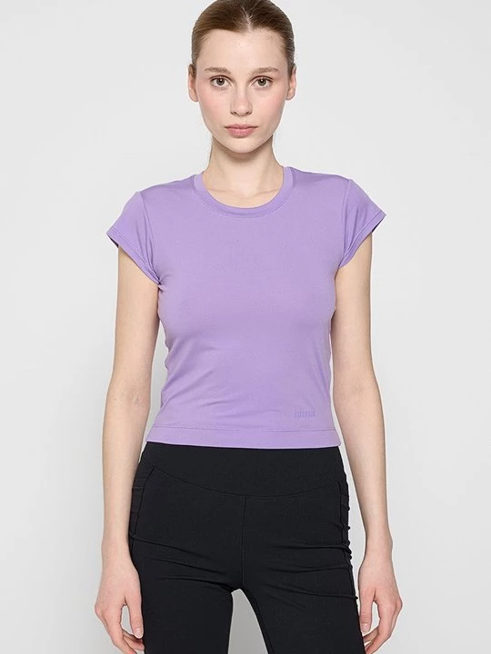 Foto van product T-shirt basic Stronger paars