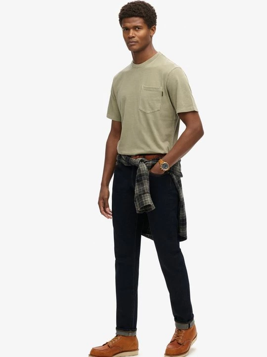 Foto van product T-shirt basic Superdry donkergrijs