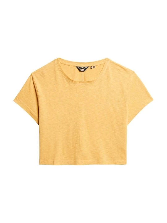 Foto van product T-shirt basic Superdry geel