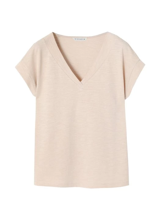 Foto van product T-shirt basic Tatuum beżowy