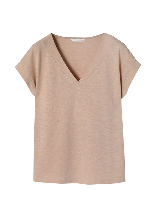 Foto van product T-shirt basic Tatuum beżowy