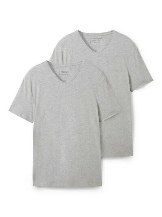 Foto van product T-shirt basic Tom Tailor grijs gemêleerd