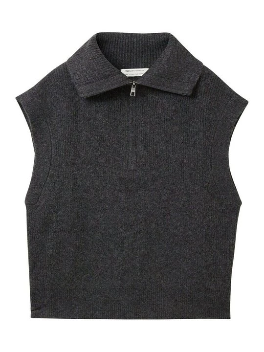 Foto van product T-shirt basic Tom Tailor grijs gemêleerd