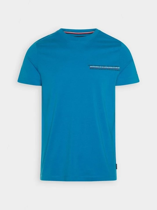 Foto van product T-shirt basic Tommy Hilfiger blauw