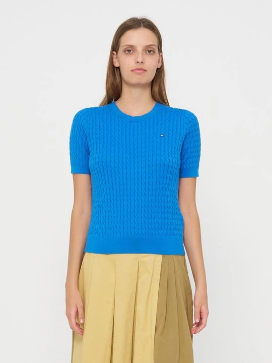 Foto van product T-shirt basic Tommy Hilfiger blauw